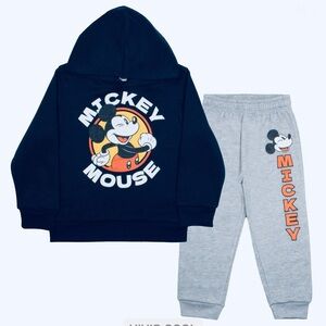 BRAND NEW Disney Mickey Mouse Boys Hoodie and Sweatpants 2-Piece Set for Kids